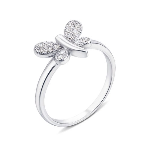 Серебряное кольцо Бабочка с фианитами (S500-R)