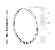 Срібні сережки-конго (SE00608): купить