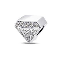 Срібна намистина шарм Діамантік (84757б)