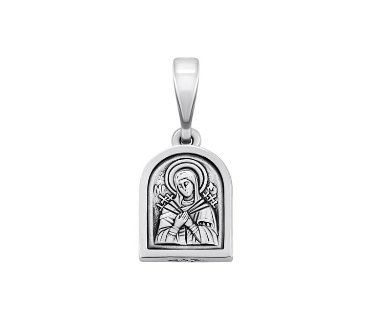 Срібна підвіска-іконка Божої Матері «Семистрільна» (1095 Р)