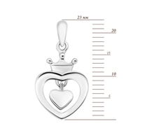 Серебряная подвеска Сердце (PE41107): купить