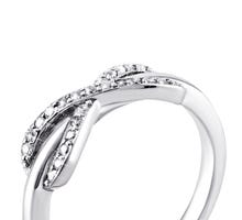 Серебряное кольцо Бесконечность с фианитами (PRS1891-R): купить