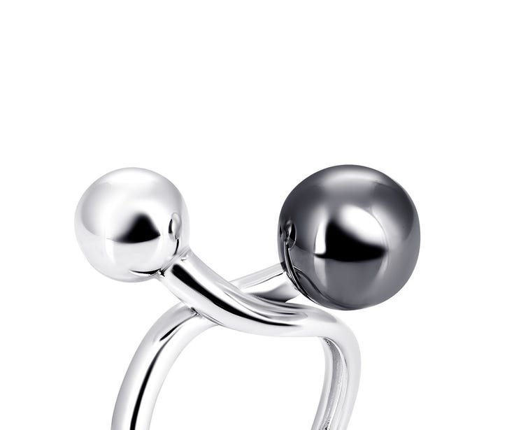Серебряное кольцо (R32421-Y(wbp)): недорого