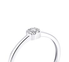 Серебряное кольцо с бриллиантами (1757/1р-BR): купить