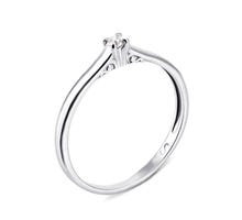 Серебряное кольцо с бриллиантом (0161R-BR)