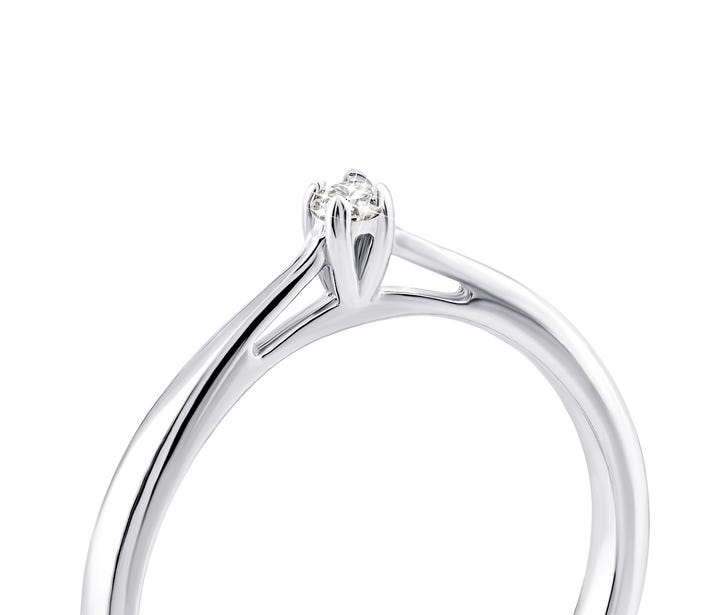 Срібна каблучка з діамантом (СД-028р): купить