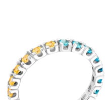 Серебряное кольцо с фианитами (10544cv): купить