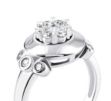 Серебряное кольцо с фианитами (1RI37984-R): купить