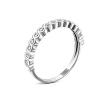 Серебряное кольцо с фианитами (81098б)