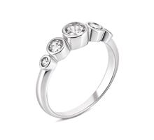 Серебряное кольцо с фианитами (815)