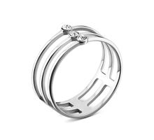 Серебряное кольцо с фианитами (1281)