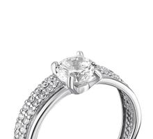 Серебряное кольцо с фианитами (КВ2396ск): купить