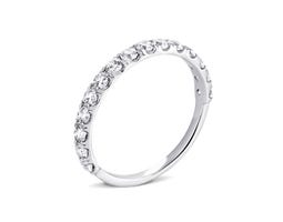 Серебряное кольцо с фианитами (Л-023р)