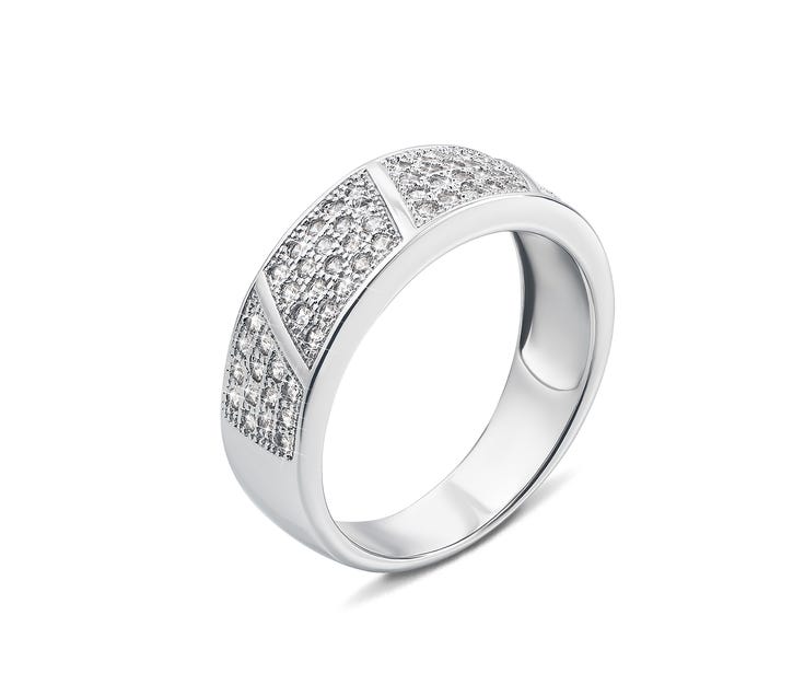 Серебряное кольцо с фианитами (PRS1520-R)