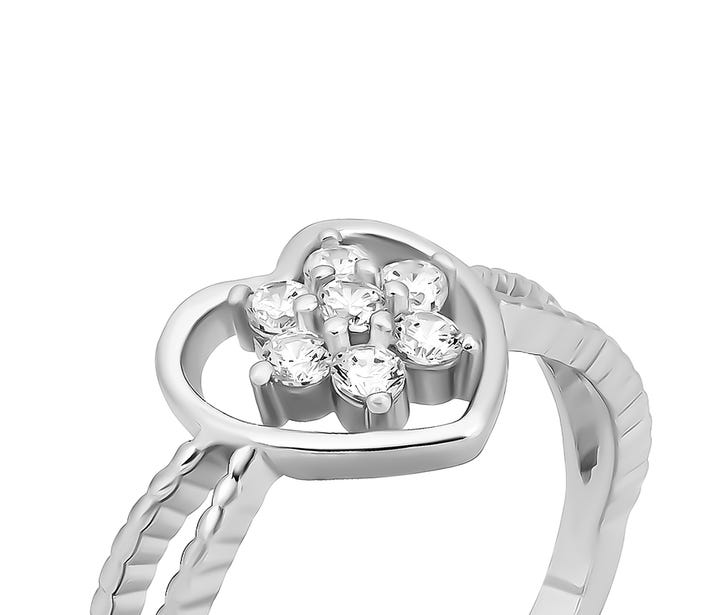 Серебряное кольцо с фианитами (SZDR05891): купить