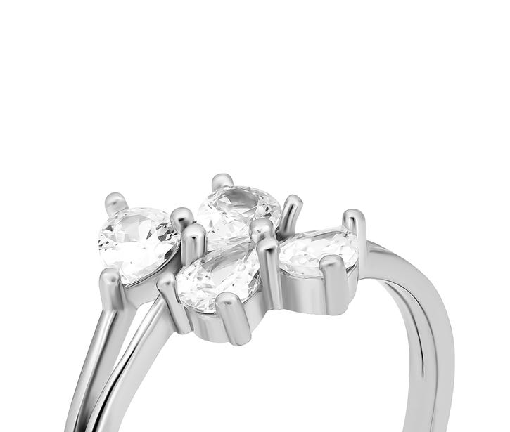 Серебряное кольцо с фианитами (SZDR10336): купить