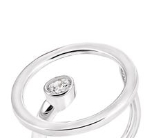 Серебряное кольцо с фианитом (81662б): купить