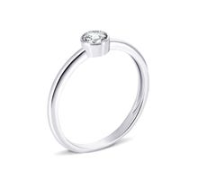 Серебряное кольцо с фианитом (910177б)