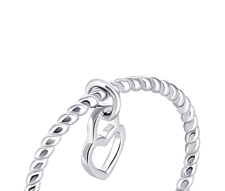 Серебряное кольцо Сердце (К2/1067): купить