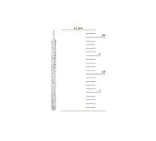 Срібні сережки-конго (SE00598-20mm): купить