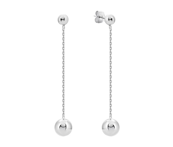 Срібні сережки-підвіски (E34430-BY(wp))