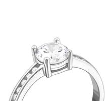 Серебряное кольцо с фианитами (SZDR00365): купить
